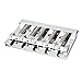 Fender HiMass 5-String Bass Wide Bridge Assembly with Zinc Saddles - Chrome