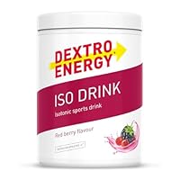 Dextro Energy Iso Drink Elektrolyte Sport Getränkepulver, Red Berry, Mit Natrium, Magnesium, Kalium, Chlorid, für schnelle Energie, 440g