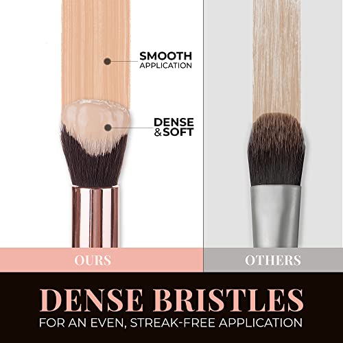 Eye Makeup Brushes Professional Set - Eyeshadow, Blending, Eyebrow, Eyeliner Brushes (12 Pcs Makeup Brush Set) #TOP1