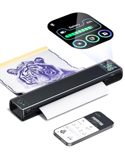Phomemo M08F Plus Tattoo Stencil Printer with Touchscreen, Bluetooth...