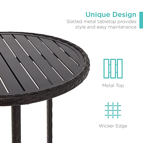 Best Choice Products SKY6379 3-Piece Patio Bar Table Set, Outdoor Wicker Bar Height Bistro Furniture thumb #3