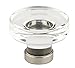 Grayson Crystal Knob Size: 1.25" H x 1.25" W x 1.13" D, Finish: Bright Nickel