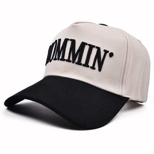 Image of Mommin Trucker Hat,Vintage Two-Tone Women's Baseball Cap with Mama Hat Mothers Day Great Gifts for Mom Wife Stepmom