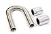 Racing Power Company R7302 12" Stainless Steel Radiator Hose Kit with Chrome Ends