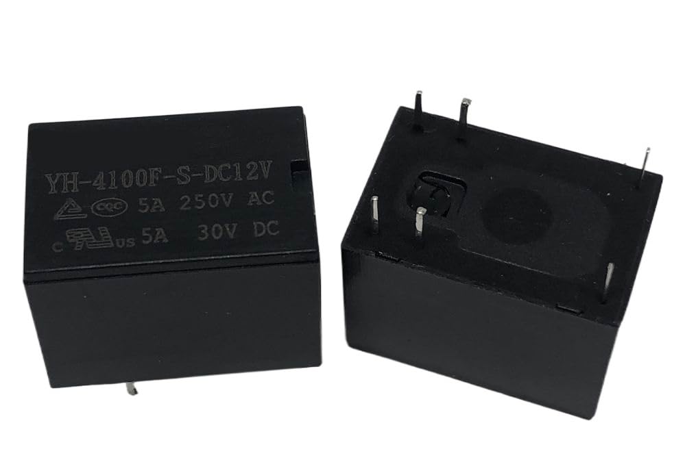 Relé YH-4100F-S-DC12V de 6 pines elimina parpadeos y cortes en proyectos de robótica