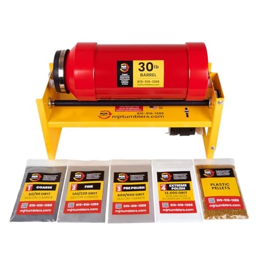 MJR Tumblers 30 LB Rock Tumbler Awarded Best High End, Most Versatile Run 19 Dif Barrel Combinations