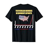 Testicular Injuries in Women's Sports Quirky Funny (ON BACK) T-Shirt