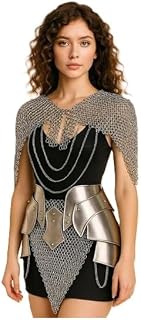 Medieval Fantasy Chainmail Armor Set for Women