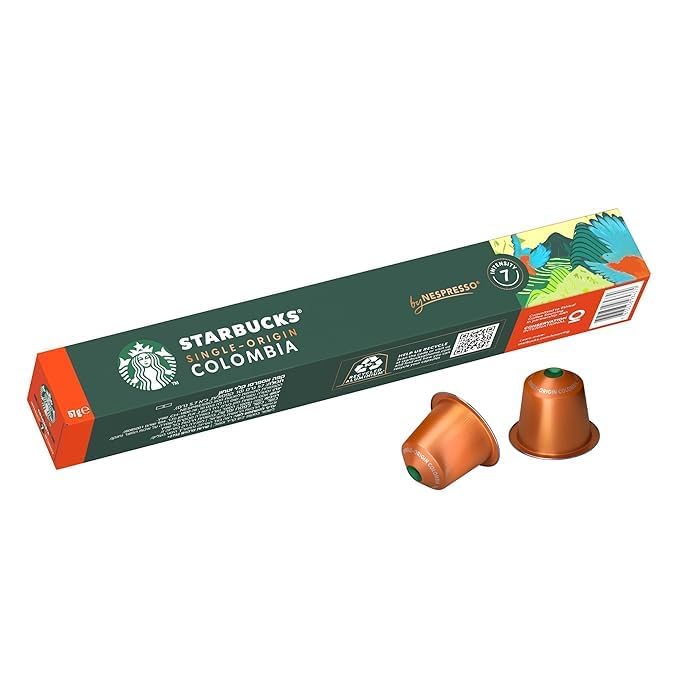 Starbucks Single Origin Colombia Coffee Pods (10 Capsules) | Nespresso Compatible | Single Serve | Medium Roast-image-3