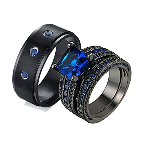 Bagues couple anneaux 2PCS KnSam le cadeau idéal pour sceller une union
