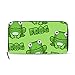 Produktbild Gigijy Geldbörse mit süßem Cartoon-Frosch-Motiv, mehrere Kreditkartenfächer, Ledertasche mit Reißverschluss