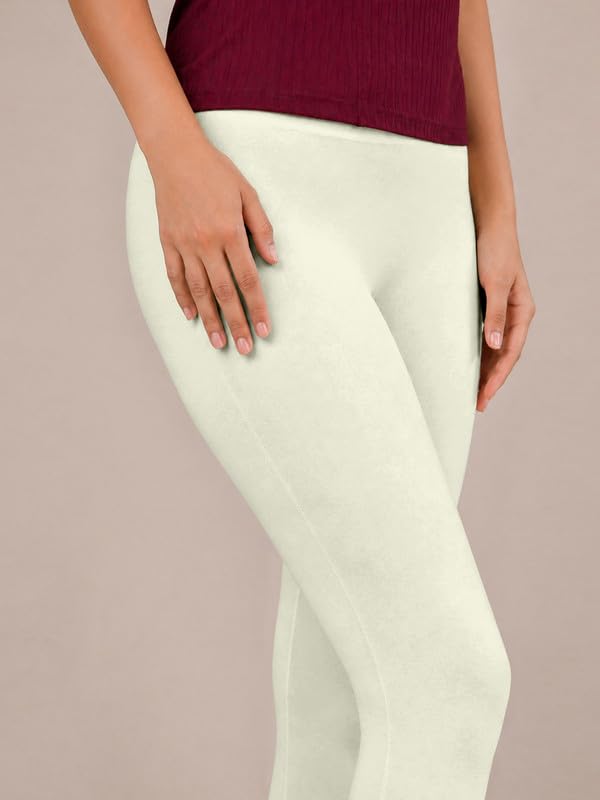 Image of TRENDMALLS Women's Microfiber Elastane Stretch Soft Churidar Length Leggings with Ultrasoft Waistband