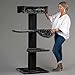 RHRQuality Arbre à Chat géant Grand Chat XXL Royalty Plus Blackline Gris foncé pour Gros Chats Produit de qualité