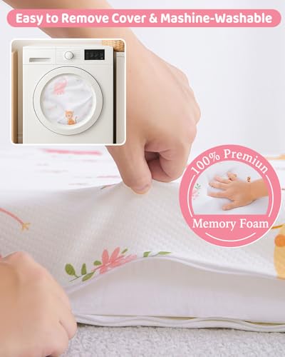 Image of lasoftan Pack and Play Mattress - 38 inch x 26 inch Soft Mini Pad Breathable Portable Mattres Waterproof & Washable Perfectly fits Pack n Play