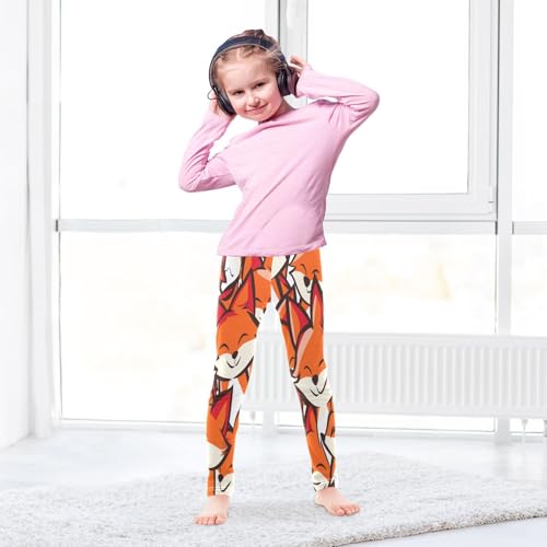 Toddler Girls Leggings Printed Yoga Pants Leggings Smile Fox for Kids4