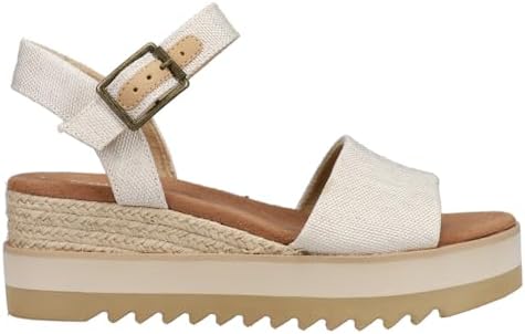 TOMS Women’s Diana Mule Wedge Sandal, Comfortable Slip-On with Cu...
