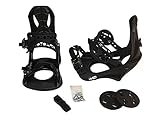 WSD Snowboard bindings Men's Premium Bindings Black Size Large fit 9-14 US Sizes