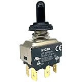 HY29D Toggle Switch 125/277V 20/15A 6-Pin ON-Off-ON Switch (1-Pack) Compatible with Industrial Panels, generators, and Heavy Equipment