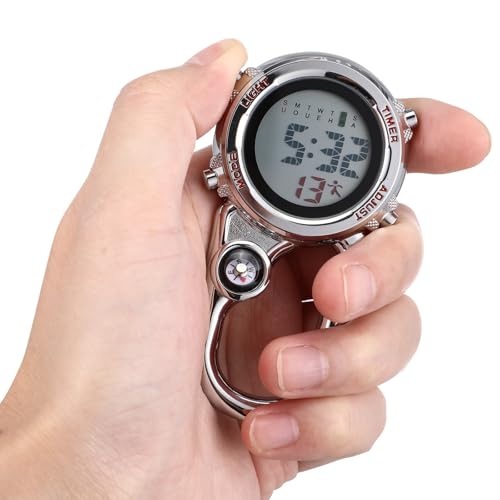 Reloj mosquetón multifuncional para actividades al aire libre y senderismo 4