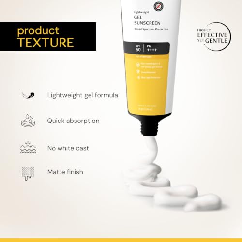 Image of Deconstruct Gel Sunscreen for Oily skin SPF 50 PA++++ |100% Photostable Sunscreen |4 New Gen UV Filters |In-Vivo |Lightweight, Airy, Non-greasy |For oily, combination, normal skin |For Men & Women 30g