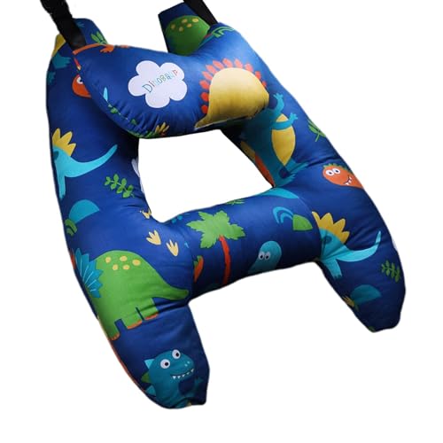 Travesseiro de viagem infantil - Travesseiro de viagem em forma de H para crianças - Almofadas de pe