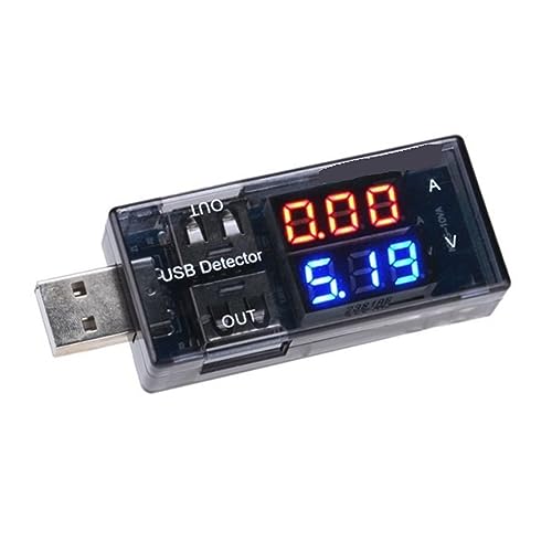 Detector de carga USB y voltímetro digital para medir batería y corriente de cargador