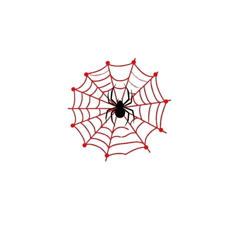 Auto Accessory Red Spider Web Vinyl Sticker Decal for Car Truck Motorcycle Laptop Wall