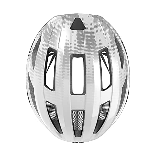 ABUS Macator Casco da ciclismo - Casco da bici sportiva per principianti - Per uomo e donna - Bianco, Taglia L - 4
