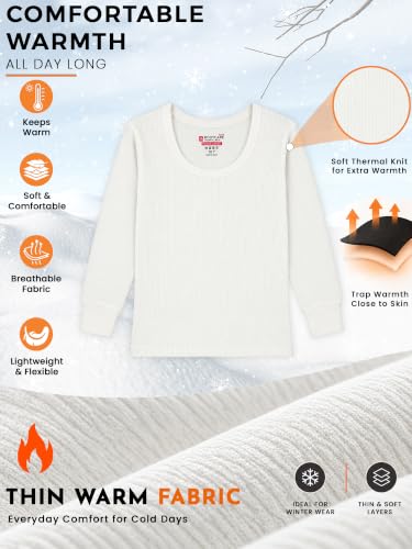 Image of BODYCARE Unisex Polycotton Slim Fit Thermal Tops Round Neck Full Sleeves Pack Of 1
