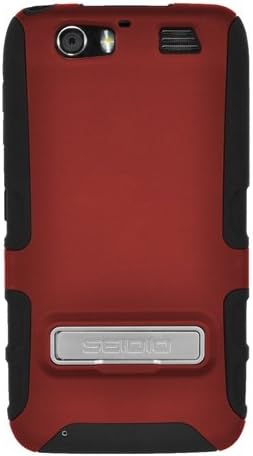 Seidio CSK3MTAT3K-GR DILEX Case with Metal Kickstand for use with Motorola Atrix HD - Garnet Red