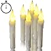 Produktbild Ymenow 6 Stück Taper Kerzen mit 6-Stunden-Timer, Batteriebetriebene LED Kerzen Flammenlose Flackernde Lichter für Halloween Weihnachten Weihnachtsbaum Hause Hochzeits Party Dekoration  Warmes Gelb