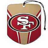 FANMATS Team ProMark NFL San Francisco 49Ers Air Fresheners2 Pack Shield Design Air Fresheners, Team Colors, One Size