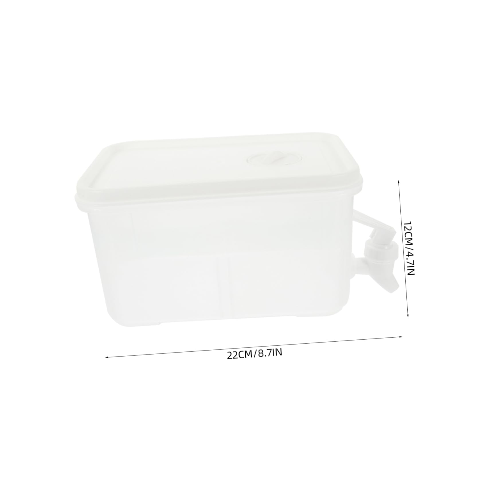 HEALLILY Household Beverage Dispenser with Faucet Convenient Drink Dispenser for Parties Transparent Water Supply Container Material for Refrigeration