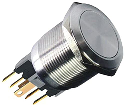 Commutateur à tête plate 22mm en acier inoxydable étanche et durable