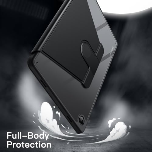 Image of JETech 360 Rotating Case for Samsung Galaxy Tab A11 Plus, Black | Multi-Angle Stand Cover, Clear Back Design, Auto Wake /Sleep, Full Protection