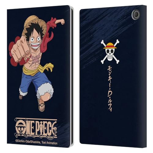 Étui One Piece Luffy pour Amazon Fire Max 11 2023 - Housse portefeuille cuir