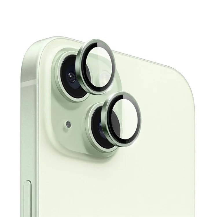 CASENED Camera Lens Protector for iPhone 15 / iPhone 15 Plus - Alloy Metal Ring with Tempered Glass Screen Protector - Case Friendly, Scratch Resistant, Easy Installation (Green) (B0CJ5PW9XH) Amazon Price History, Amazon Price Tracker