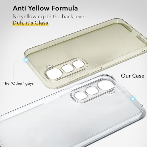 Image of Jkobi Lifetime Anti-Yellow Clear Back Cover Case for Vivo Y400 (Sleek Hard Crystal | Shockproof and Camera Protection)