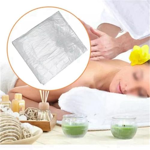 200 sábanas desechables de plástico transparente para camillas de masaje y estética 5