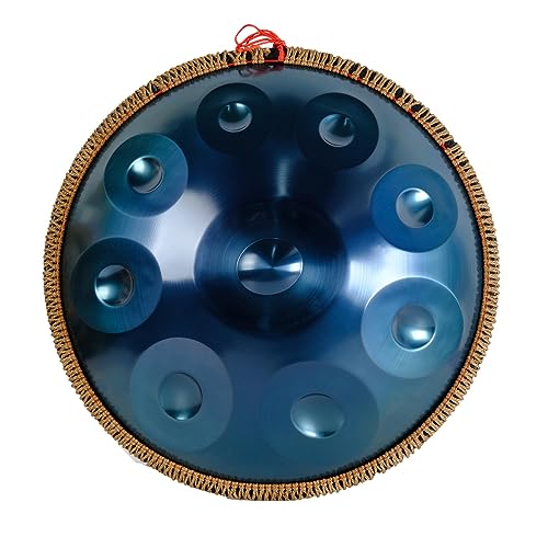 Handpan Steel Drum de 9 Notas Azul 22 pulgadas miniatura 1