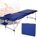 EXCELENTE MANO DE OBRA --- La cubierta de la mesa de masaje envuelta en un lujoso cuero de PVC, duradero, suave, resistente al agua y fácil de limpiar, pero no tiene olor desagradable. Brindarle una experiencia cómoda y un servicio duradero.