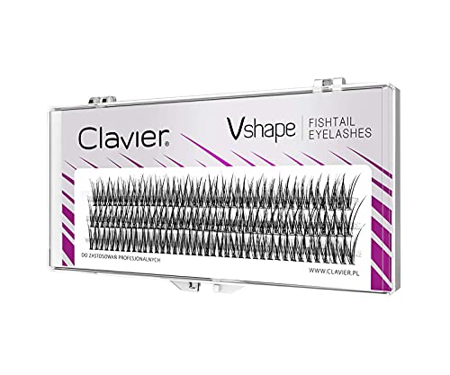 Clavier Clavier Artificial Lashes V-Shape Fishtail C-Curl fĂĽr den professionellen Einsatz zur Verbesserung der Leistung bei jedem Einsatz mit 10 l MaĂź oder Spezifikation