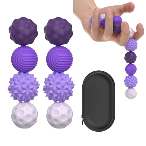 Bolas magnéticas antiestrés para adultos y adolescentes 8 piezas de silicona - Juguetes sensoriales para aliviar el estrés, autismo, TDAH, ansiedad - Bolas discretas para oficina - Pequeños cadea
