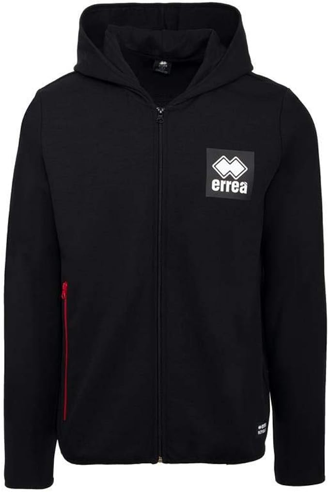 Errea Felpa Zip+CAPP. Policotone, Nero, M : Amazon.it: Abbigliamento