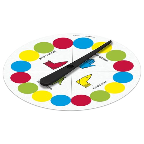Twister, Jeu de Groupe Classique pour Enfants et la Famille, Jeu de société Twister, à partir de 6 Ans, pour l'intérieur ou l'extérieur - Version Française