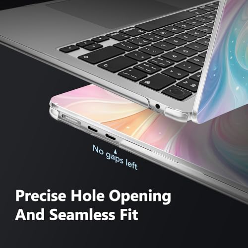 Image of Mektron Case for 2026 MacBook Air 13-inch M5 Laptop A3449 with 13.6-inch Liquid Retina Display, 2025 2024 2022 M4 /M3 /M2 MacBook Air 13 inch Hard Shell Cover, Fit Model A3240 A3113 A2681, Colors Swirls