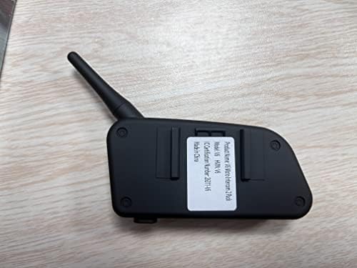 Intercomunicador Bluetooth V6 Pro Para Cascos De Moto - Comunicación Para 6 Personas, 1200m De Alcance, 12h De Batería