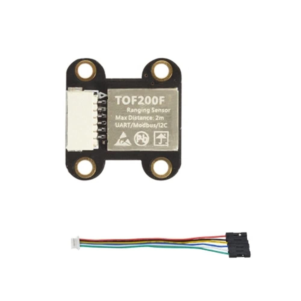 1pc Módulo sensor de distancia, 2m sensor de distancia Tof200f VL53L0X, Puerto serie UART/Modbus / I2C IIC