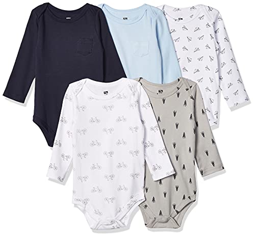 Hudson Baby Unisex Baby Cotton Long-sleeve Bodysuits