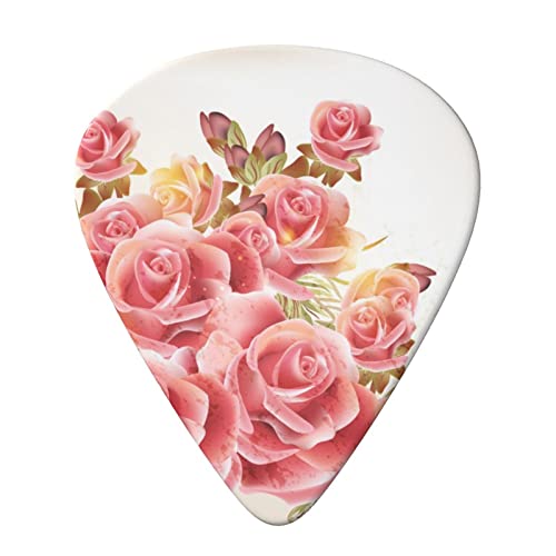 Ensemble de 6 médiators de guitare Pink Rose Blossom pour guitare acoustique, guitare électrique, basse, ukulélé – fin… - Les Beatles, Paul McCartney, John Lennon, RIngo Starr, George Harrison Ensemble de 6 médiators de guitare Pink Rose Blossom pour guitare acoustique, guitare électrique, basse, ukulélé - fin… – Image 4